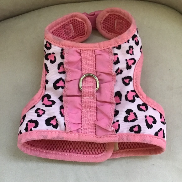 Mission Pets, Inc. Simply Wag Pink Animal Print Dog Harness - Size XS - Picture 1 of 11